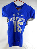 2018 Air Force Falcons #15 Game Used Blue Jersey NP Rem M 927