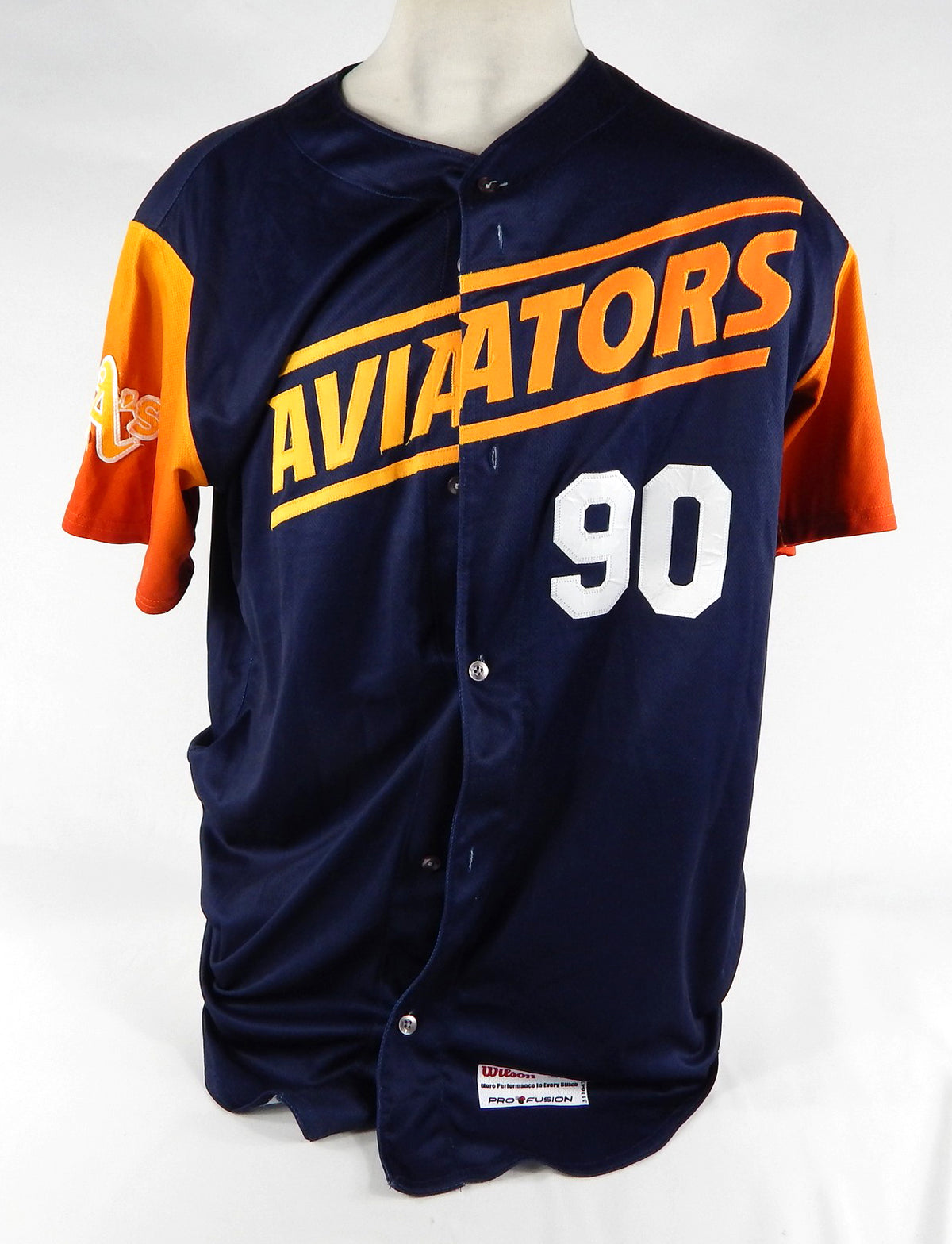 2022 Las Vegas Aviators Chester Pimentel #90 Game Used Navy Jersey 48 DP67991