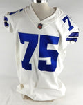 2019 Dallas Cowboys Cameron Fleming #75 Game Issued White Jersey 50 826