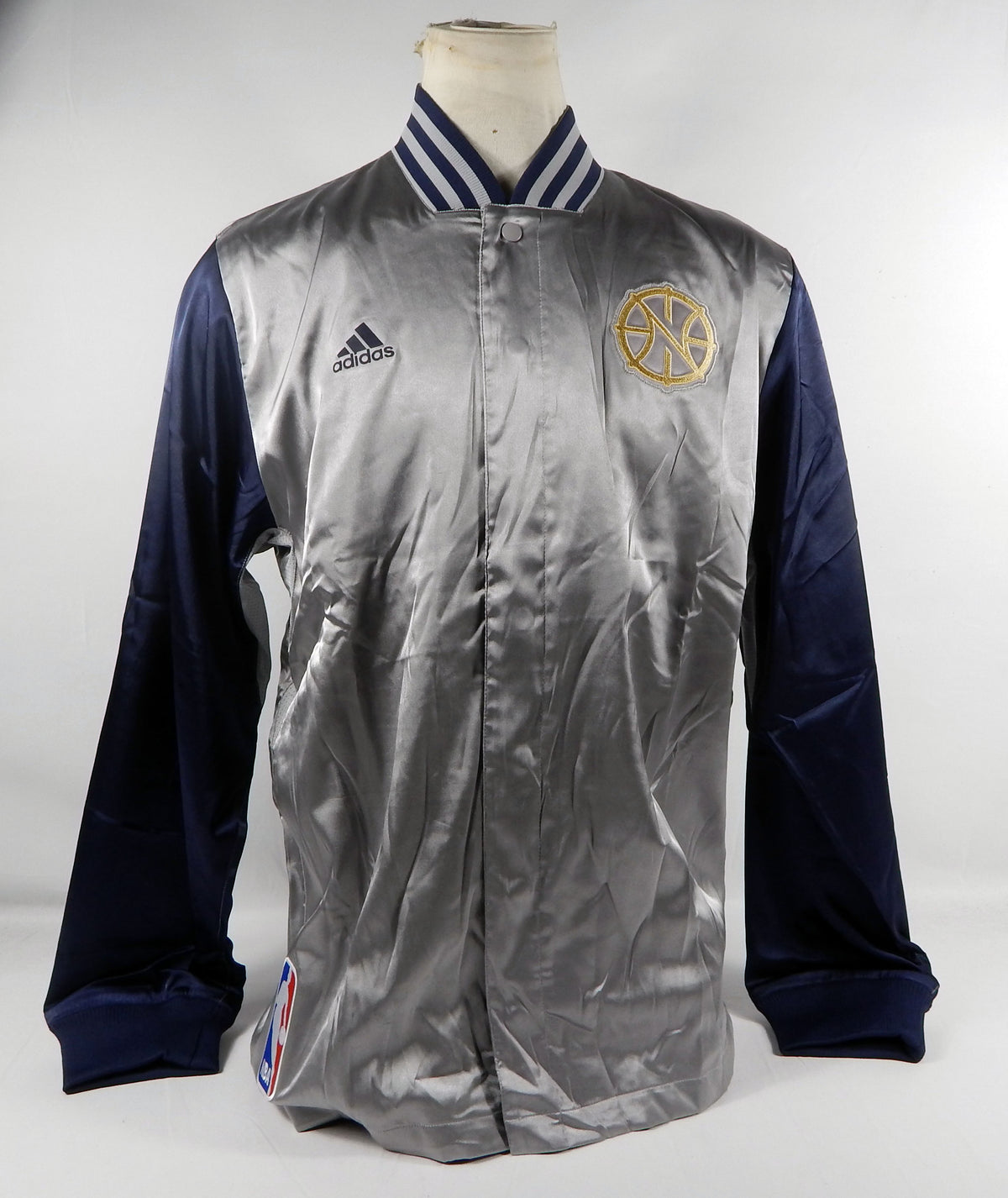 2014-15 New Orleans Pelicans Game Issued Grey Warm Up Jacket XL+2 975S