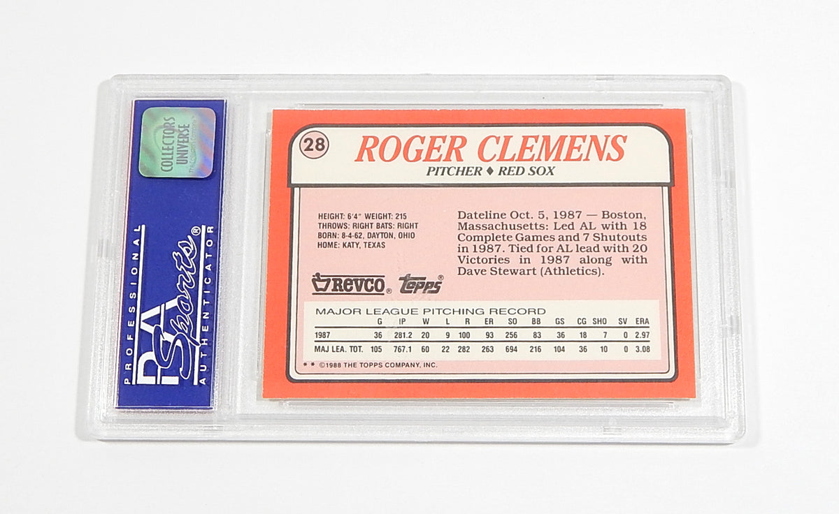 1988 Revco Roger Clemens #28 PSA 9 Pic2