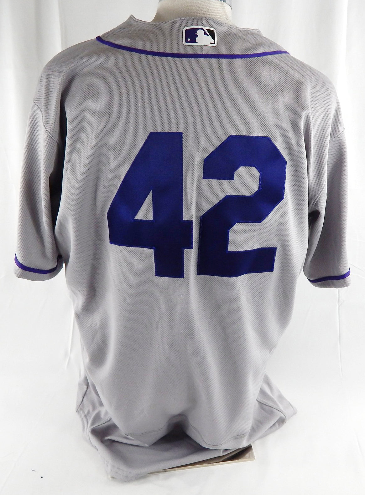 2026 Colorado Rockies Andy Gonzalez #42 Game Issued Grey Jersey Jackie Robinson3 Pic2