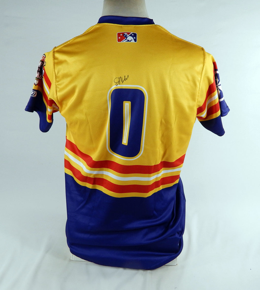 2022 Witcha Windy Surge Joe Mangiameli #0 Game Used Signed Blue Jersey Marvel 8 Pic2
