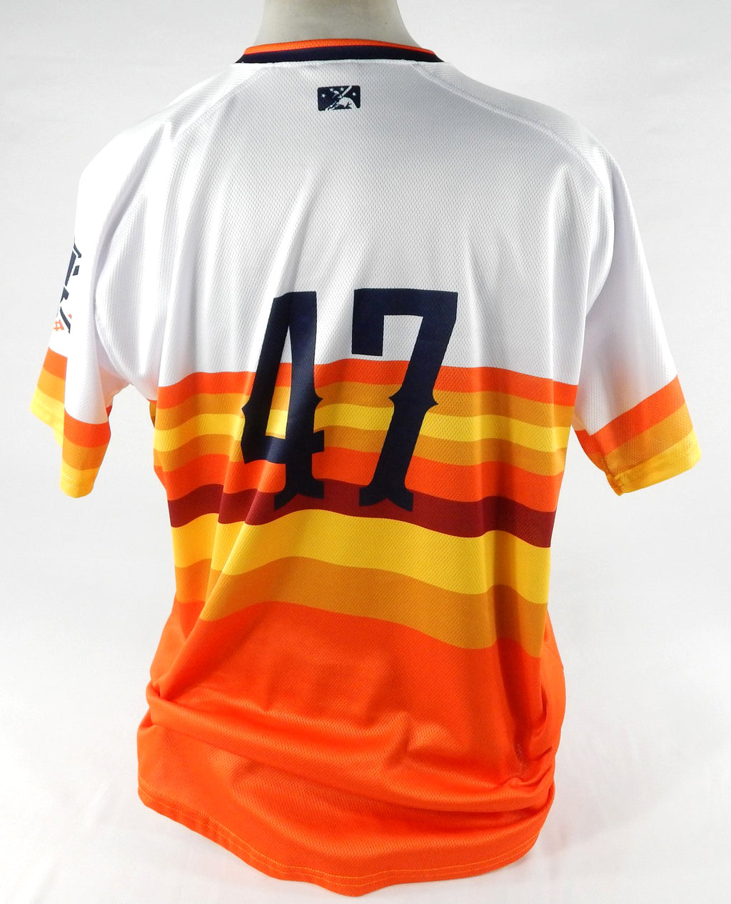 2019 Round Rock Express #47 Game Issued Pos Used White Jersey Astros Throwback 6 Pic2