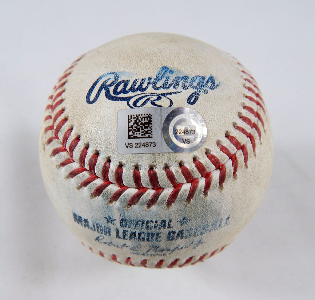 2023 Nationals Game Used Baseball Corbin Seiya Suzuki Foul Ian Happ StrikeOut Pic2
