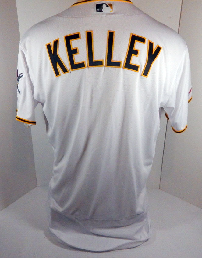 2019 Pittsburgh Pirates Christian Kelley # Game Issued White Jersey 150 P 33331