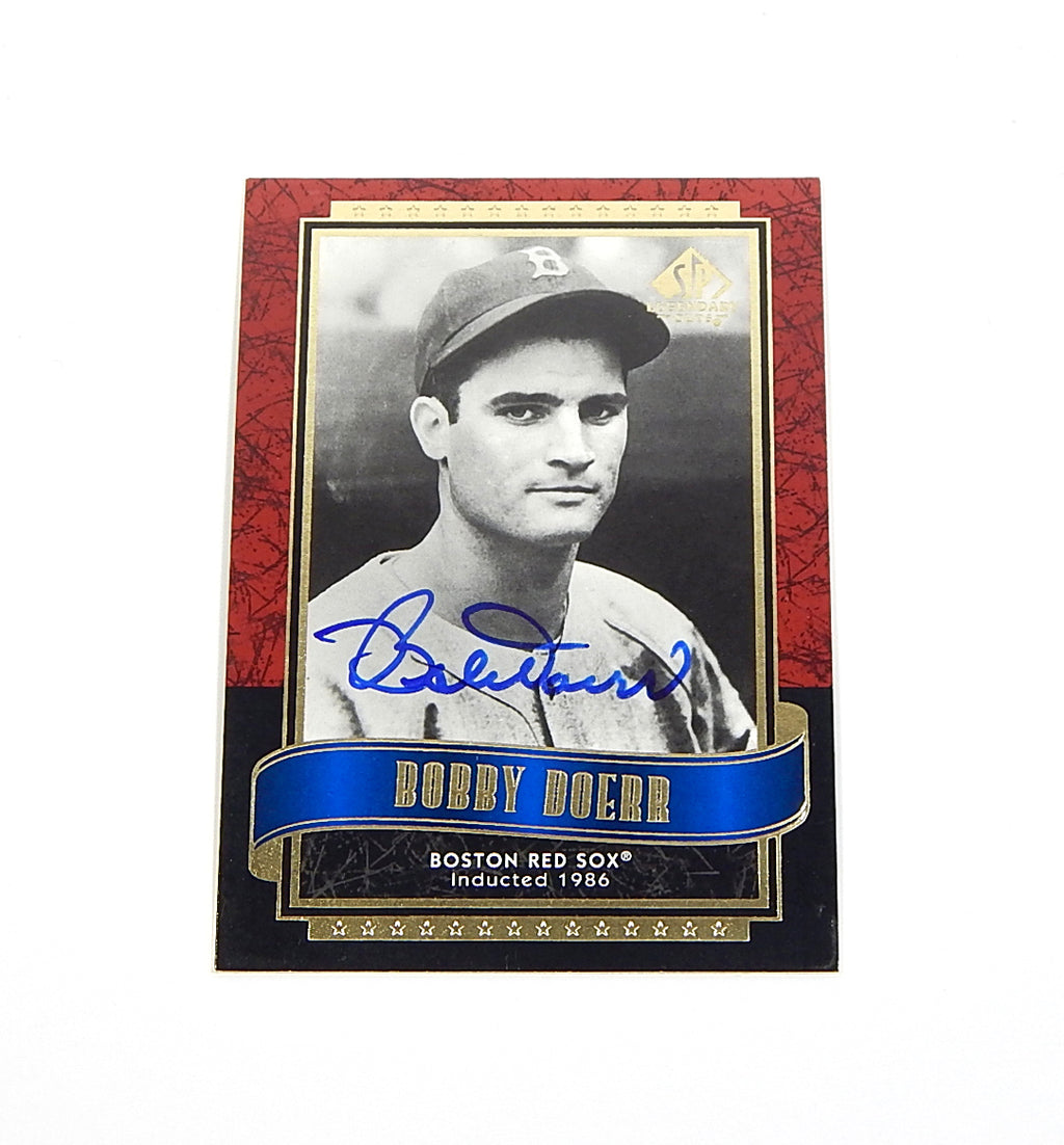 2003 SP Legendary Cuts Bobby Doerr Signed Card #15 On Card Auto