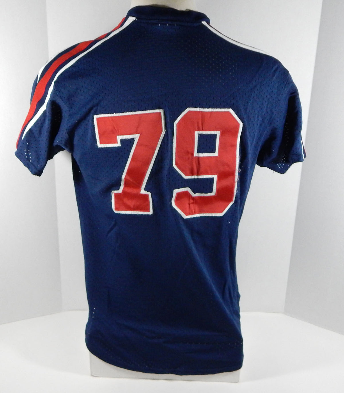 Late 1980s California Angels #79 Game Issued Navy Jersey Batting Practice DP4629