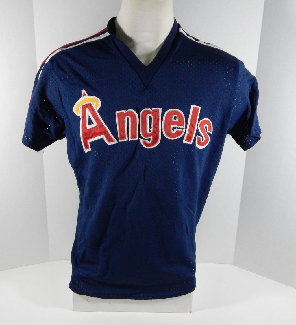 Late 1980s California Angels #79 Game Issued Navy Jersey Batting Practice DP4629 Pic2