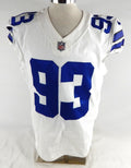 2021 Dallas Cowboys Tarell Basham #93 Game Used White Jersey 46 829