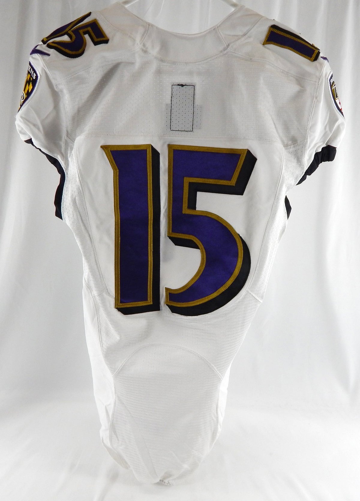 2020 Baltimore Ravens Marquise Brown #15 Game Issued White Jersey NR R 36 647 Pic2