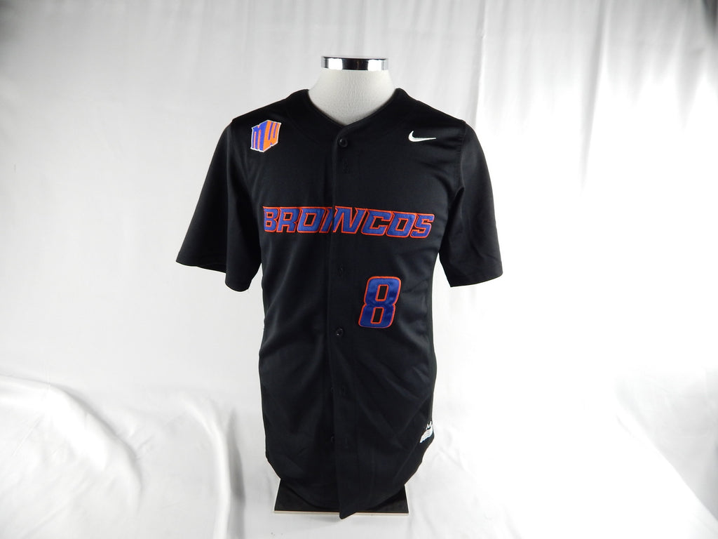 2016 Boise State Broncos #8 Game Used Black Jersey Softball M 121