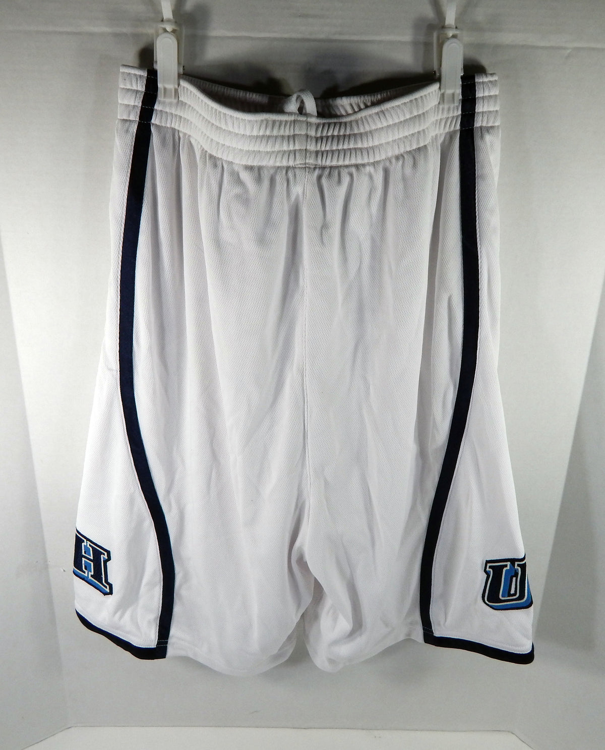2000s Utah Jazz Game Issued White Shorts 36 DP68745 Pic2