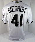 2018 Pittsburgh Pirates Kevin Siegrist #41 Game Issued White Jersey Memorial Day