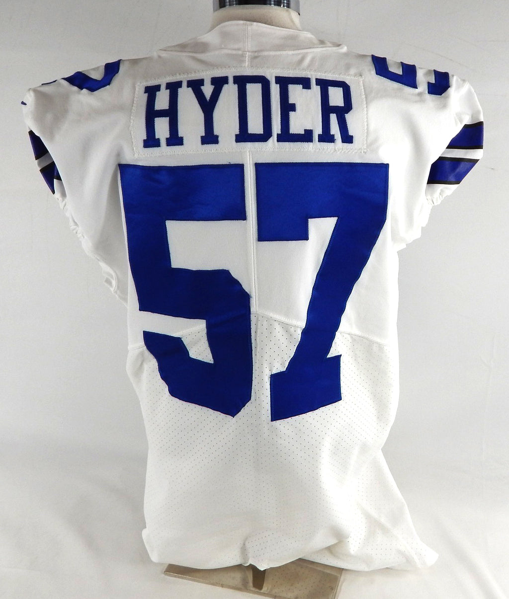 2017 Dallas Cowboys Kerry Hyder Jr #57 Game Issued White Jersey 46 830 Pic2