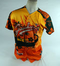 2014 Greensboro Grasshoppers #13 Game Used Signed Yellow Jersey Jimmy Buffett