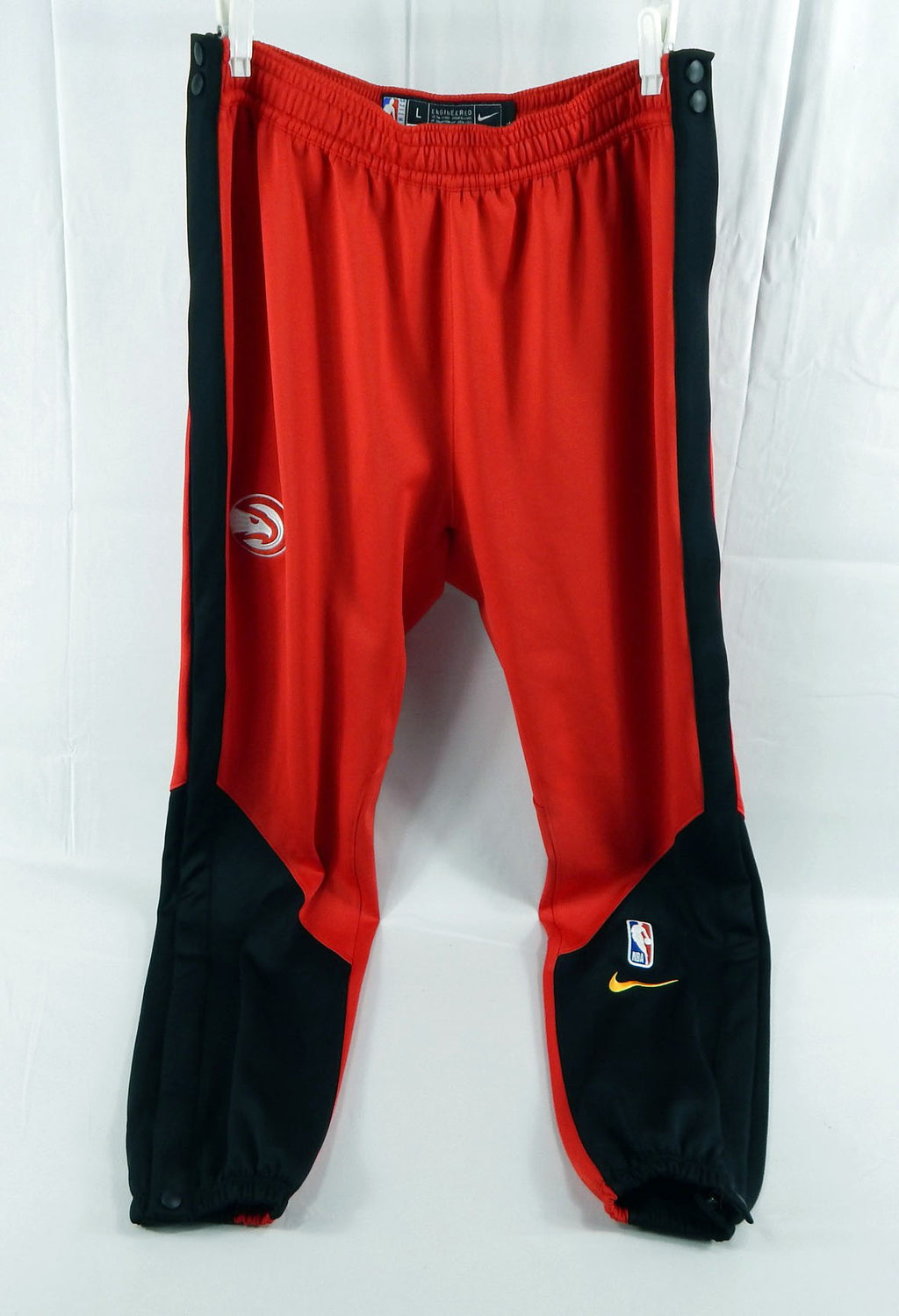 2024-25 Atlanta Hawks Bogdan Bogdanovic #13 Game Used Red Warm Up Pants L 462