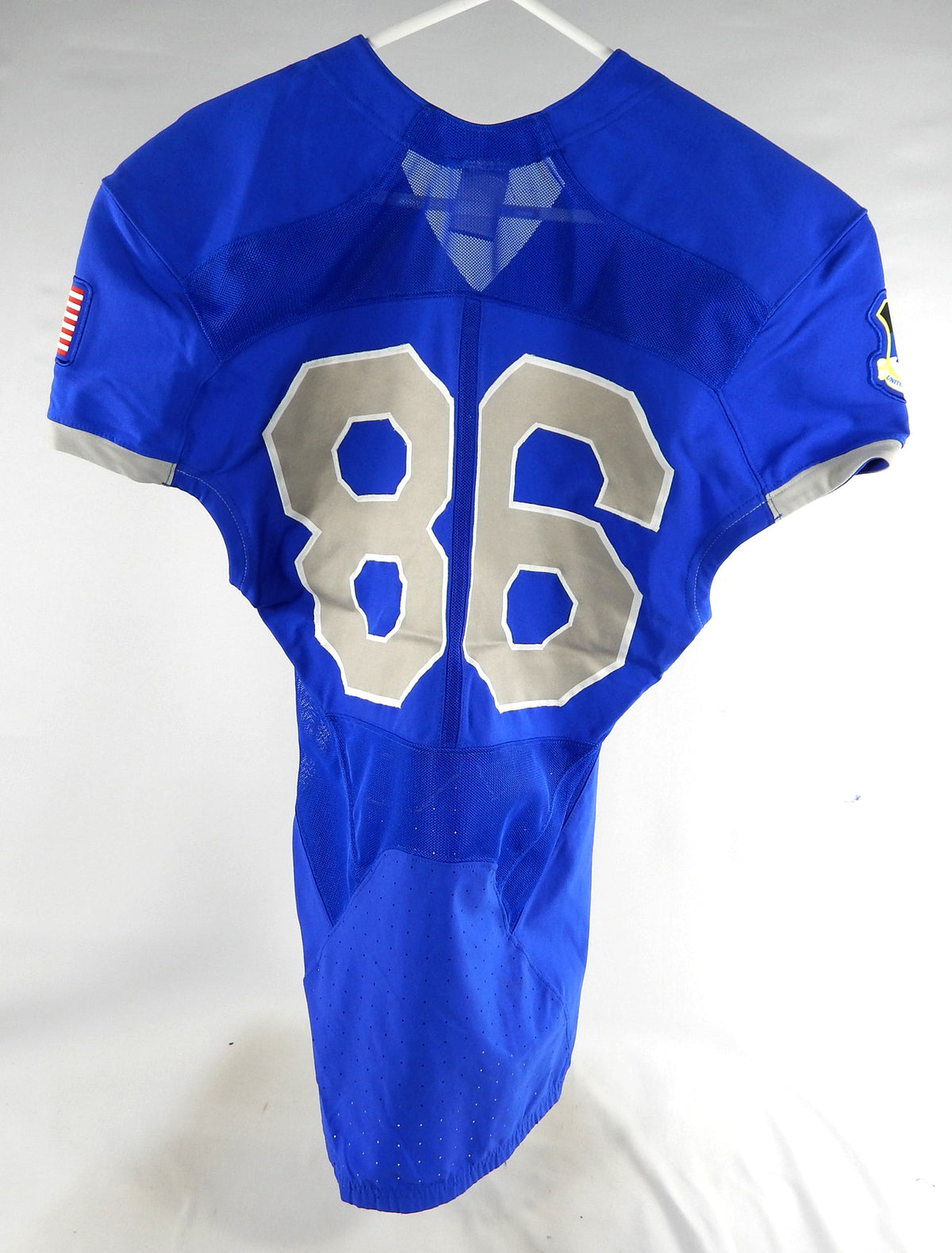 Air Force Falcons #86 Game Used Blue Jersey Name Plate Removed M 932 Pic2