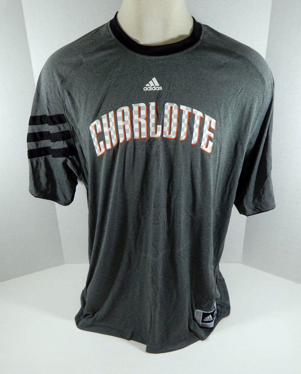 2011-12 Charlotte Bobcats Game Issued Grey Shooting Shirt Special Ed Nascar 4XL2