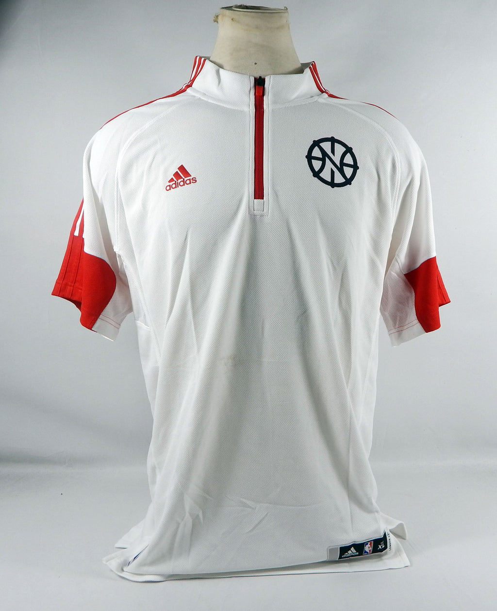 2014-15 New Orleans Pelicans Game Issued White Shooting Shirt XL2 982S