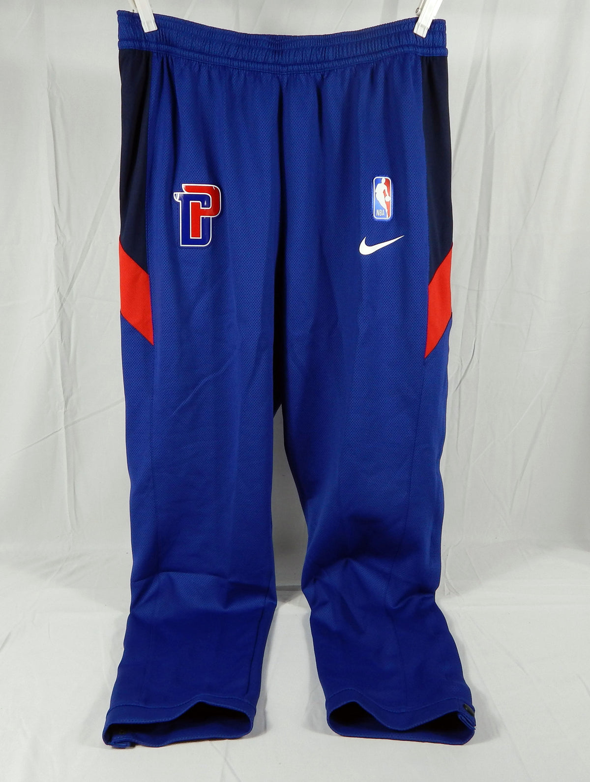 2019-20 Detroit Pistons Game Issued Blue Warm Up Pants Nike AV0840-495 XXLT 88S