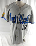 Fort Worth Cats Zach Botjer #18 Game Used Grey Jersey ULB L 089