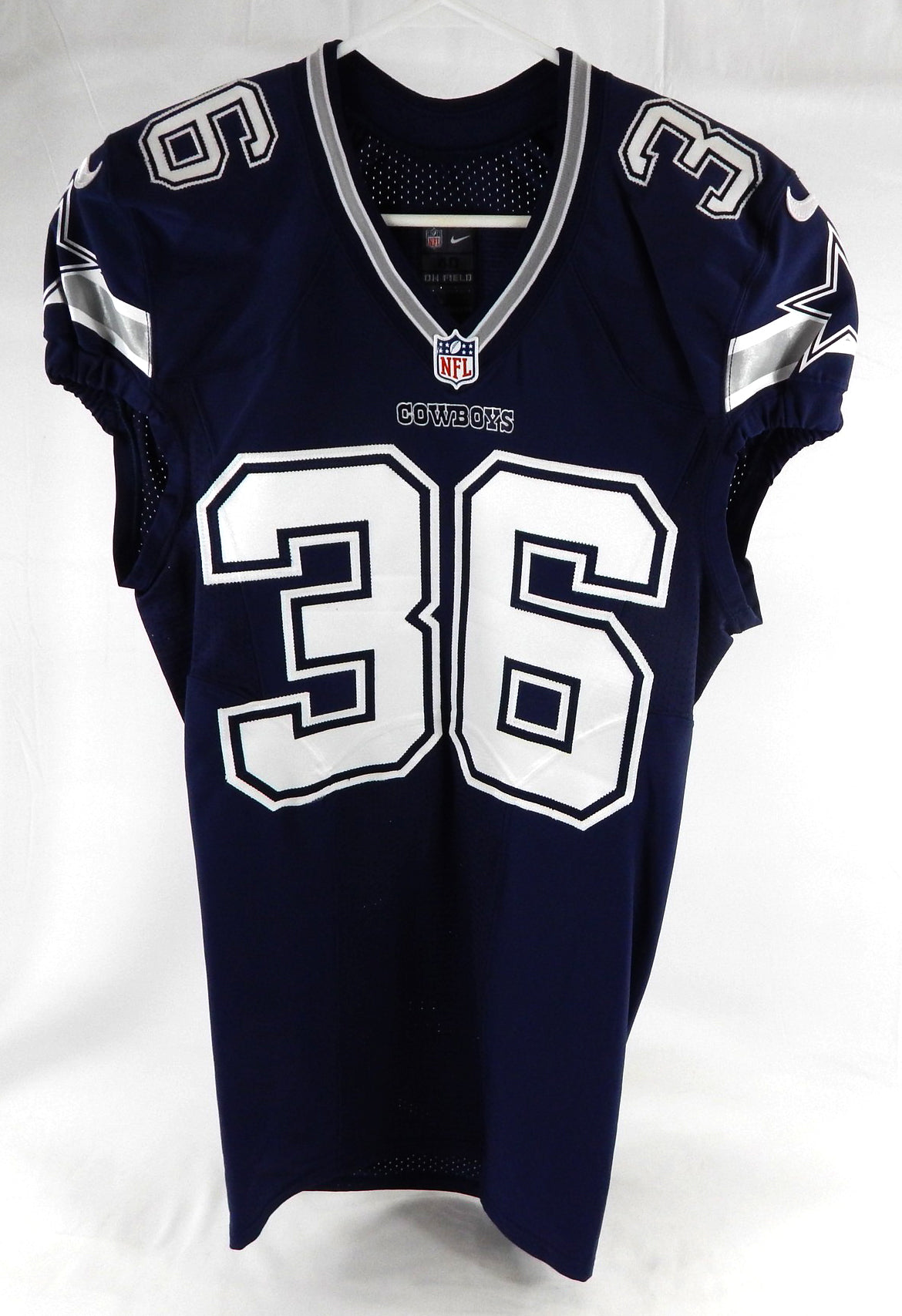 2014 Dallas Cowboys Ray Vinopal #36 Game Issued Navy Jersey 40 832