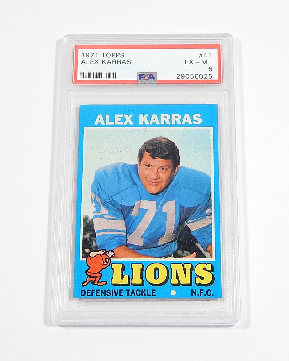 1971 Topps Alex Karras #41 Lions PSA 6