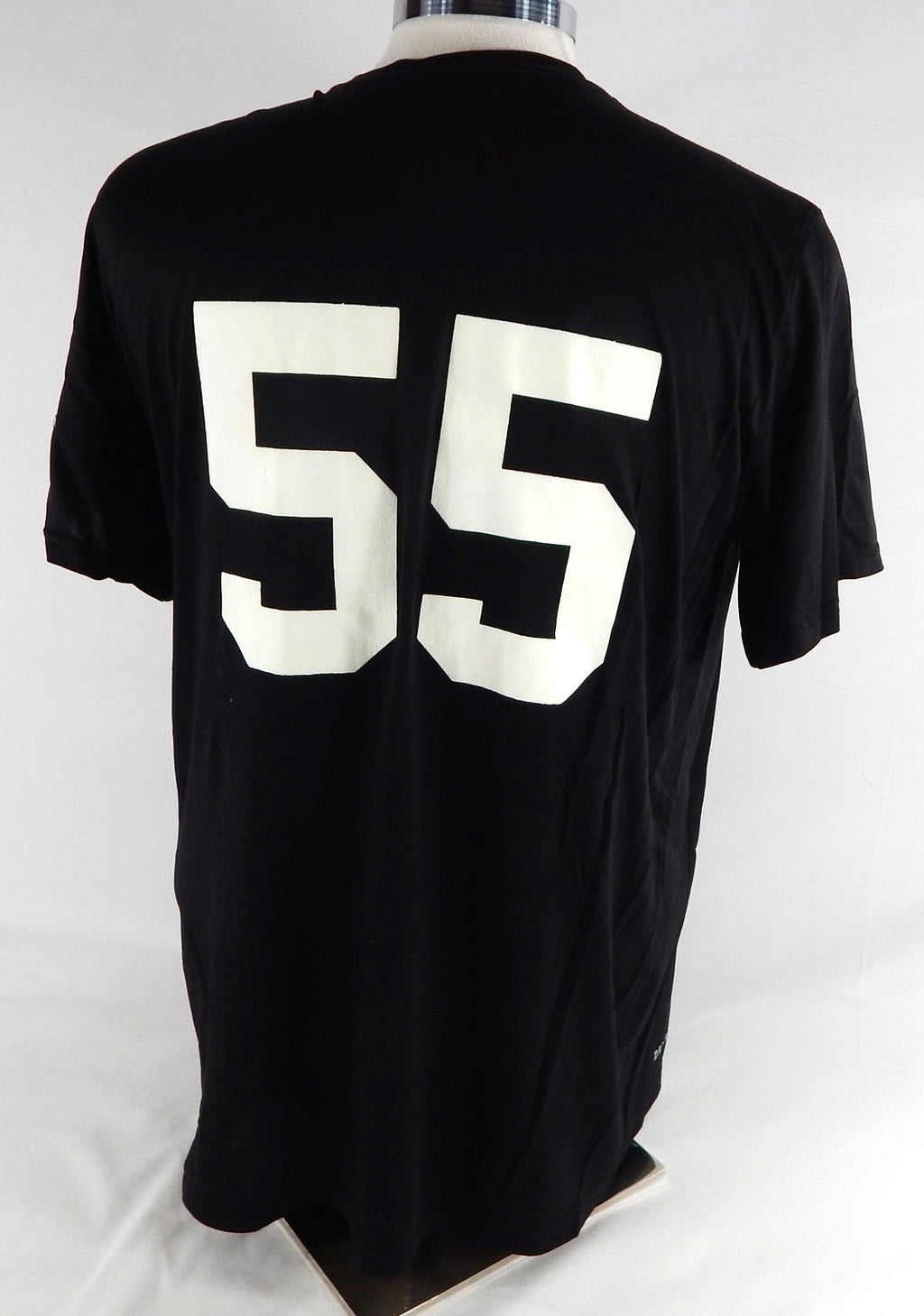 2017 Miami Marlins #55 Game Used Black Training Shirt XL 436 Pic2