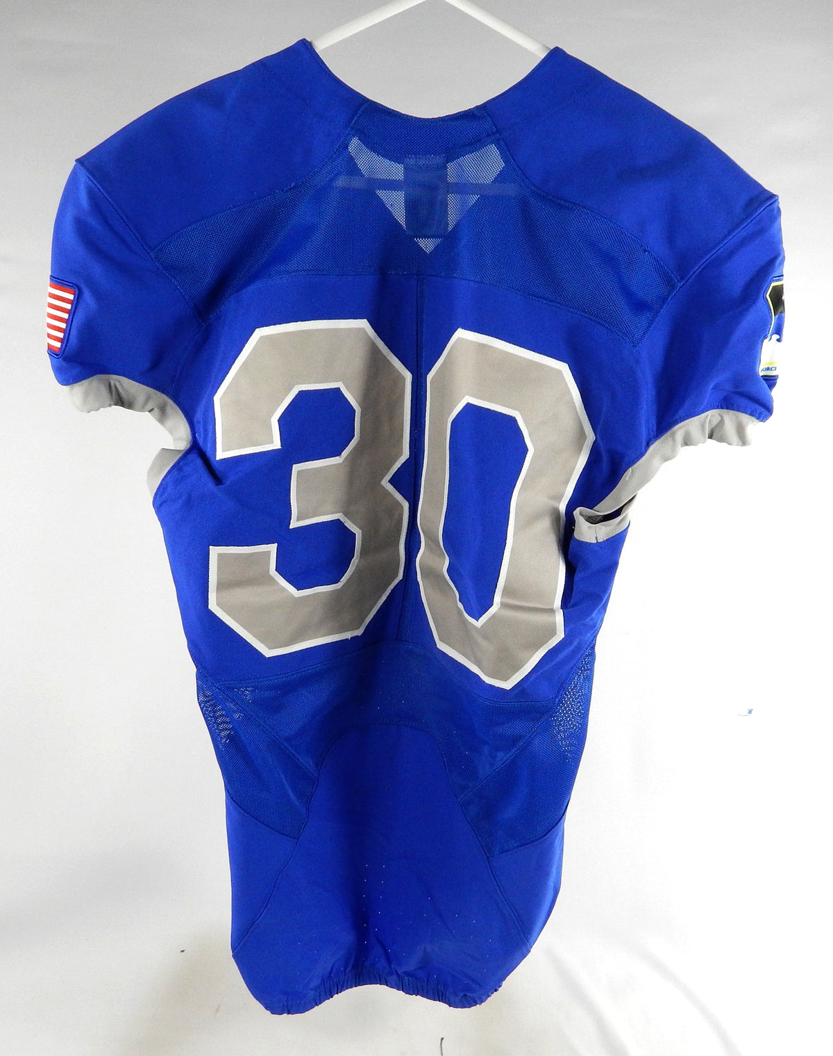 2019 Air Force Falcons #30 Game Used Blue Jersey Name Plate Removed M DP80935 Pic2