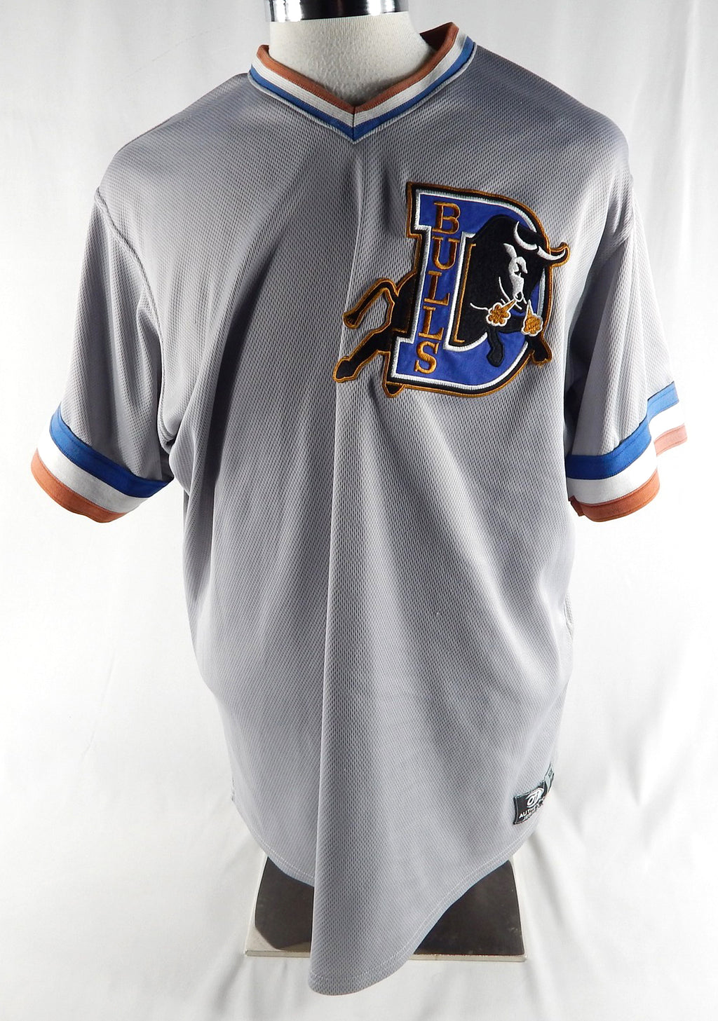 2022-24 Durham Bulls #28 Game Used Grey Jersey Name Plate Removed 48 554