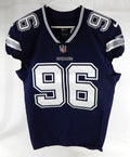 2017 Dallas Cowboys Jalen Jelks #96 Game Issued Navy Jersey 44 DP108835