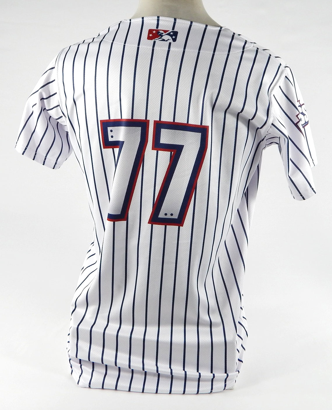 2023 Round Rock Express #77 Game Issued Pos Used White Jersey Marvel Defenders 7 Pic2