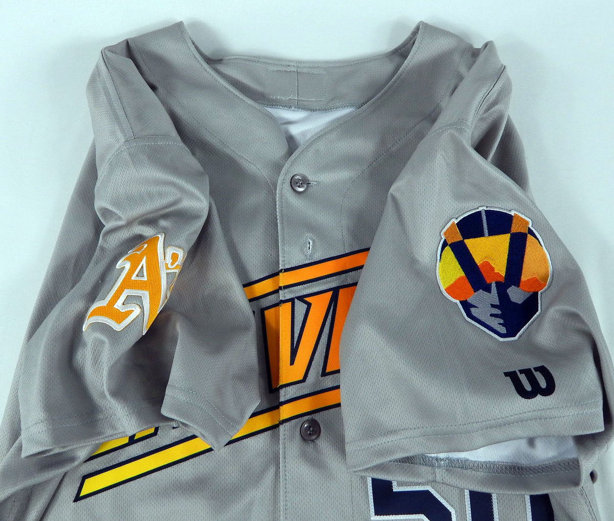 2022 Las Vegas Aviators Austin Pruitt #50 Game Used Grey Jersey 44 DP68006 Pic2