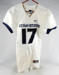 2013-15 Utah State Aggies #17 Game Used White Jersey NP R S 046