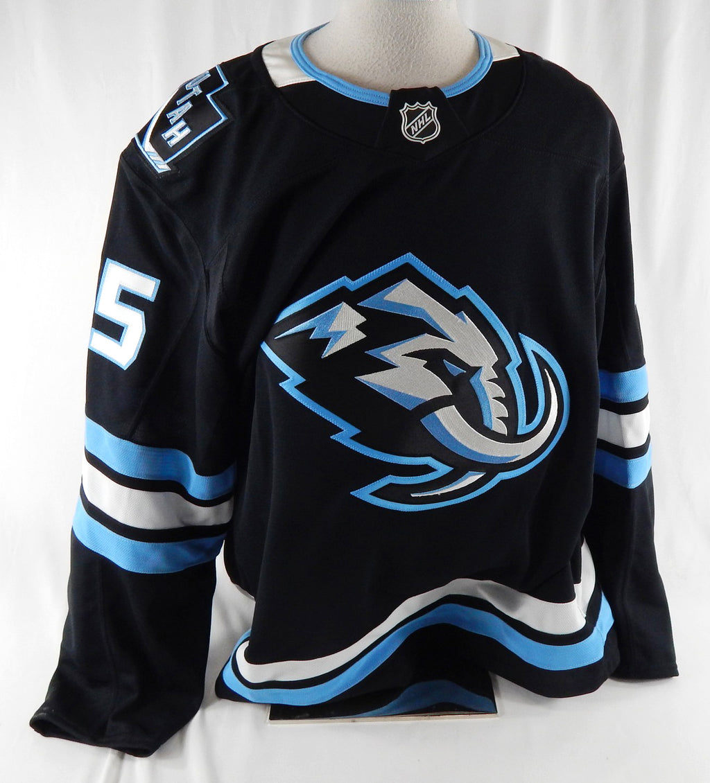 2025-26 Utah Mammoth Tomas Lavoie #75 Game Issued Black Jersey Set 1 56 325