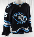 2025-26 Utah Mammoth Tomas Lavoie #75 Game Issued Black Jersey Set 1 56 325