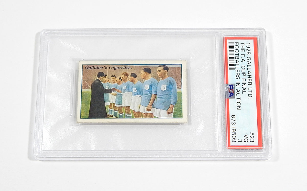 1928 Gallaher Ltd. Footballers In Action The FA Cup Final #23 PSA 3