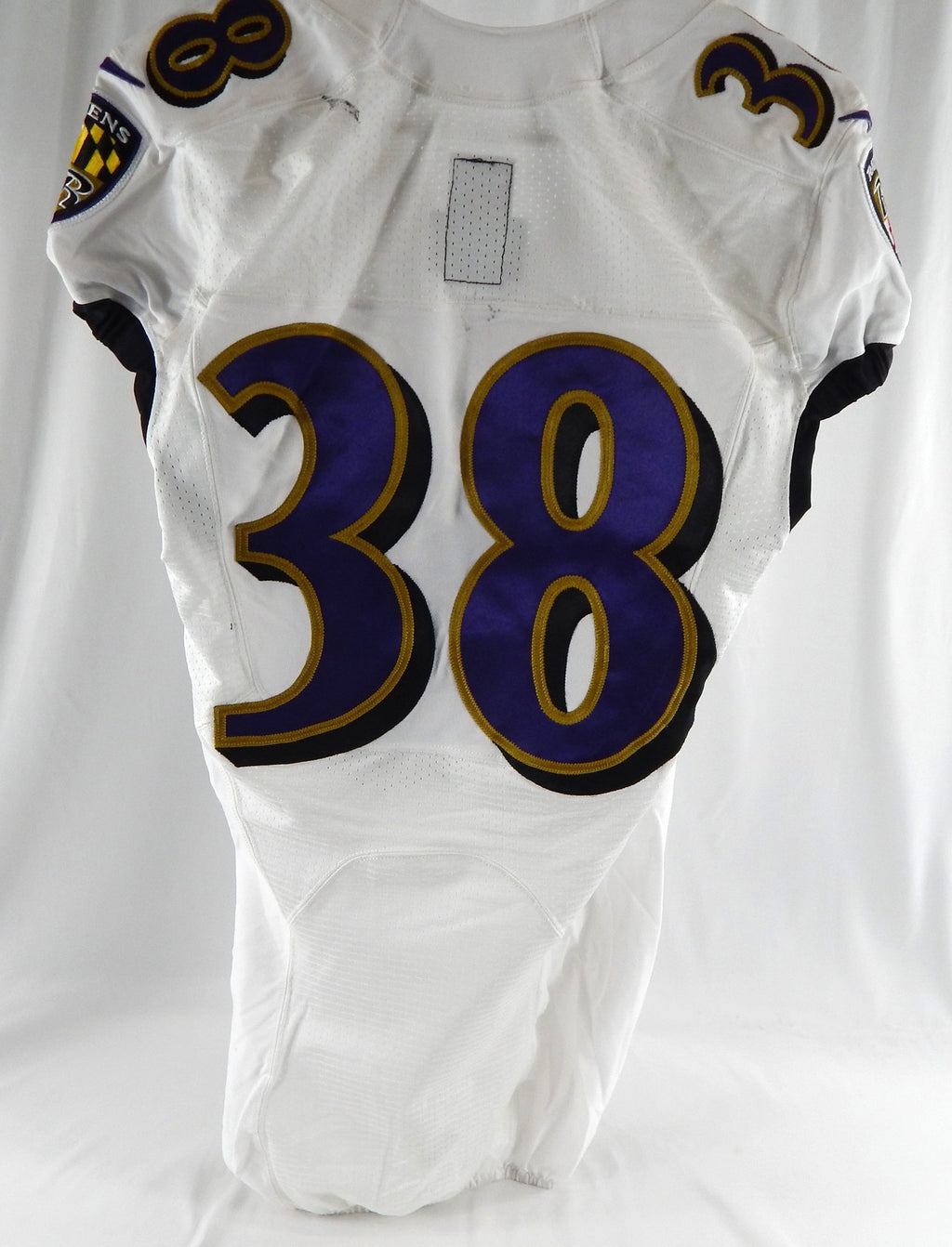 2020 Baltimore Ravens #38 Game Used White Jersey NR R 36 653 Pic2