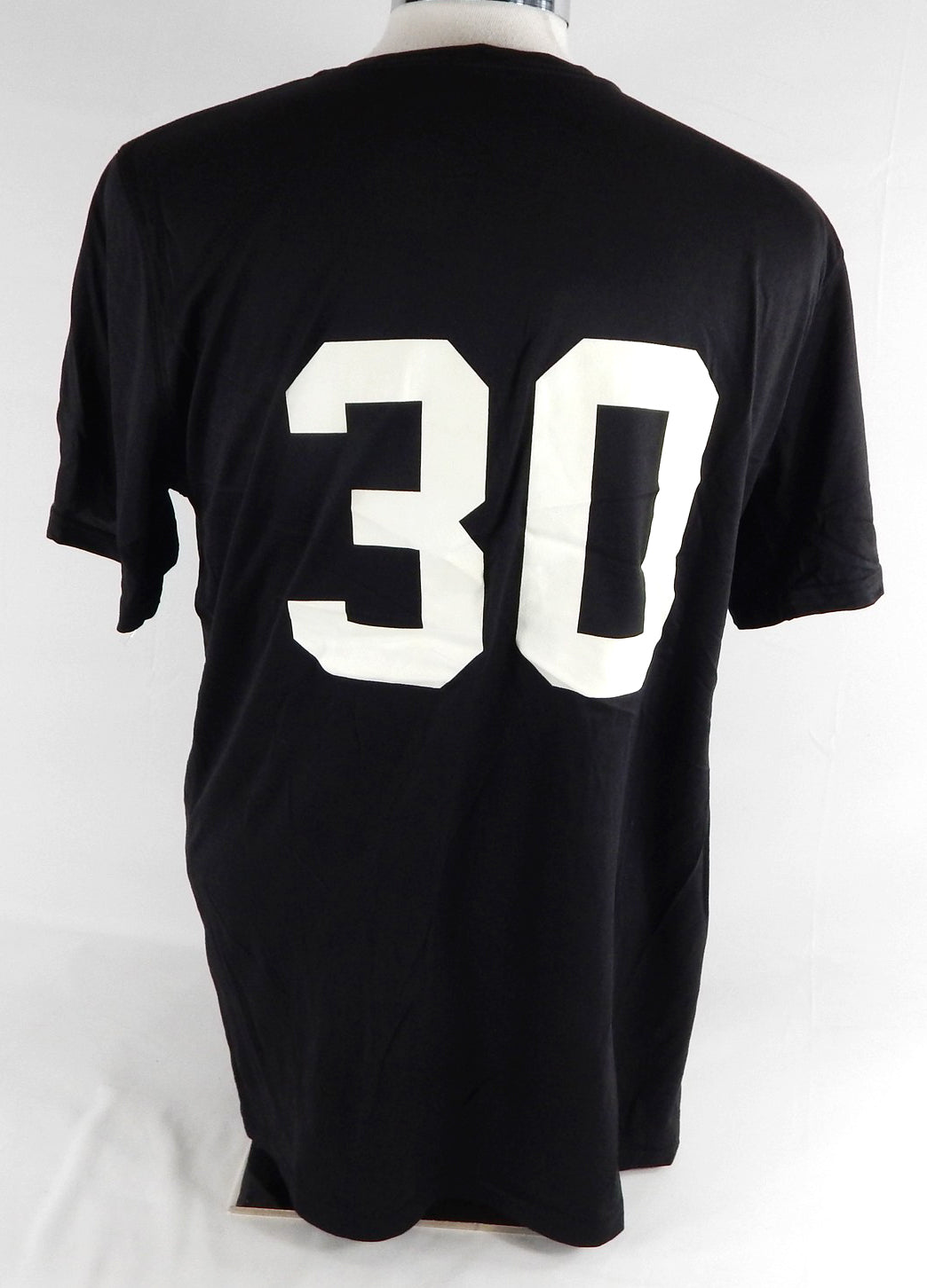 2017 Miami Marlins #30 Game Used Black Training Shirt XL 440 Pic2
