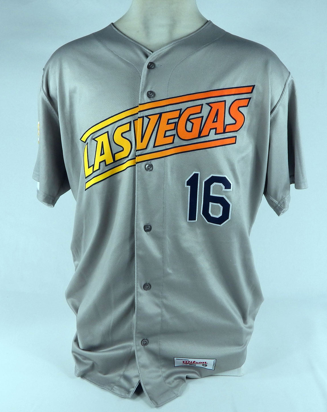 2022 Las Vegas Aviators Matt Davidson #16 Game Used Grey Jersey 48 DP68009