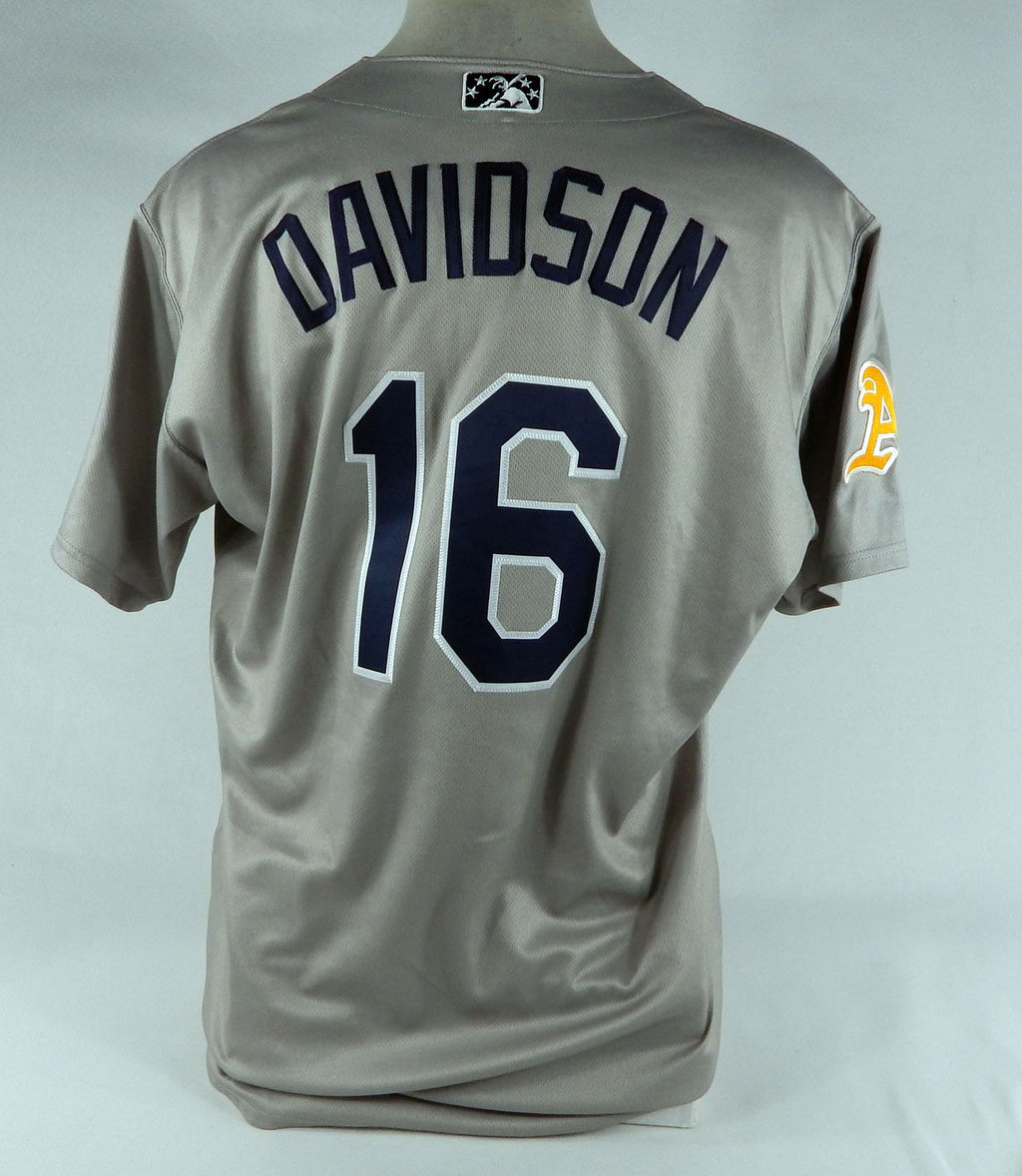 2022 Las Vegas Aviators Matt Davidson #16 Game Used Grey Jersey 48 DP68009 Pic2