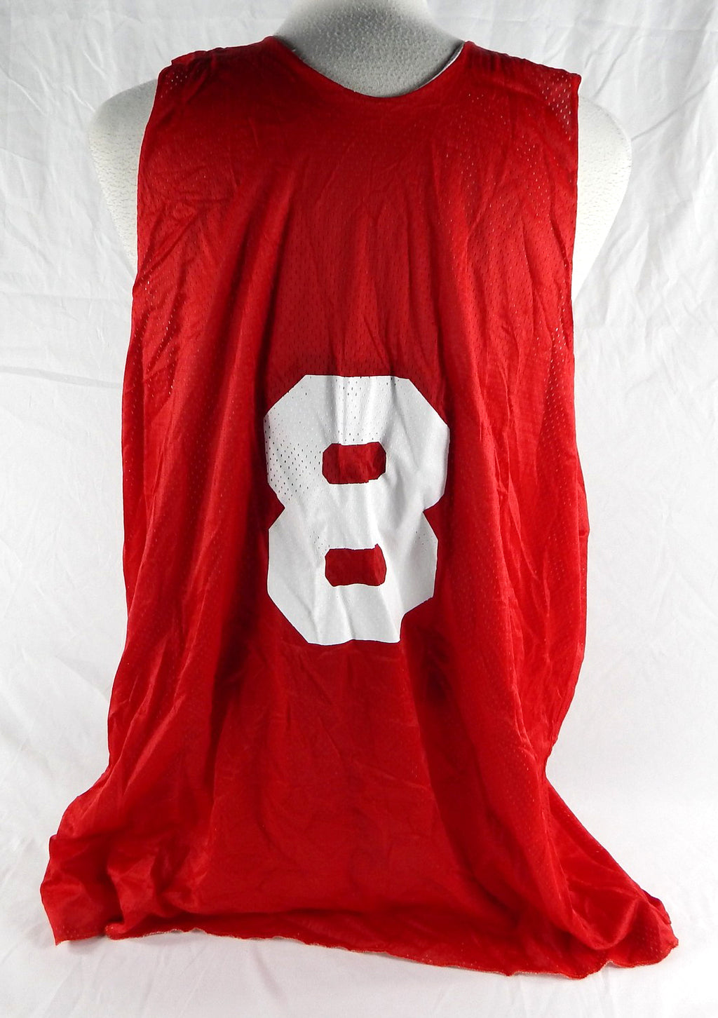 1990s Atlanta Hawks #8 Game Issued Red Practice Jersey XXXL 910 Pic2