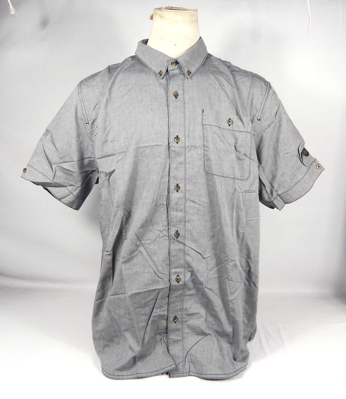 2013-14 Orlando Magic Team Issued Grey Button Up Polo Shirt 2XL 712991S