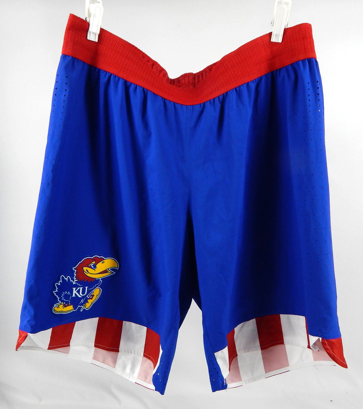 2021-22 Kansas Jayhawks Game Issued Blue Shorts Basketball 2XL 070