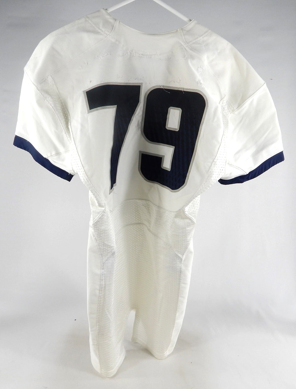 2012 Utah State Aggies #79 Game Used White Jersey NP R L 048 Pic2