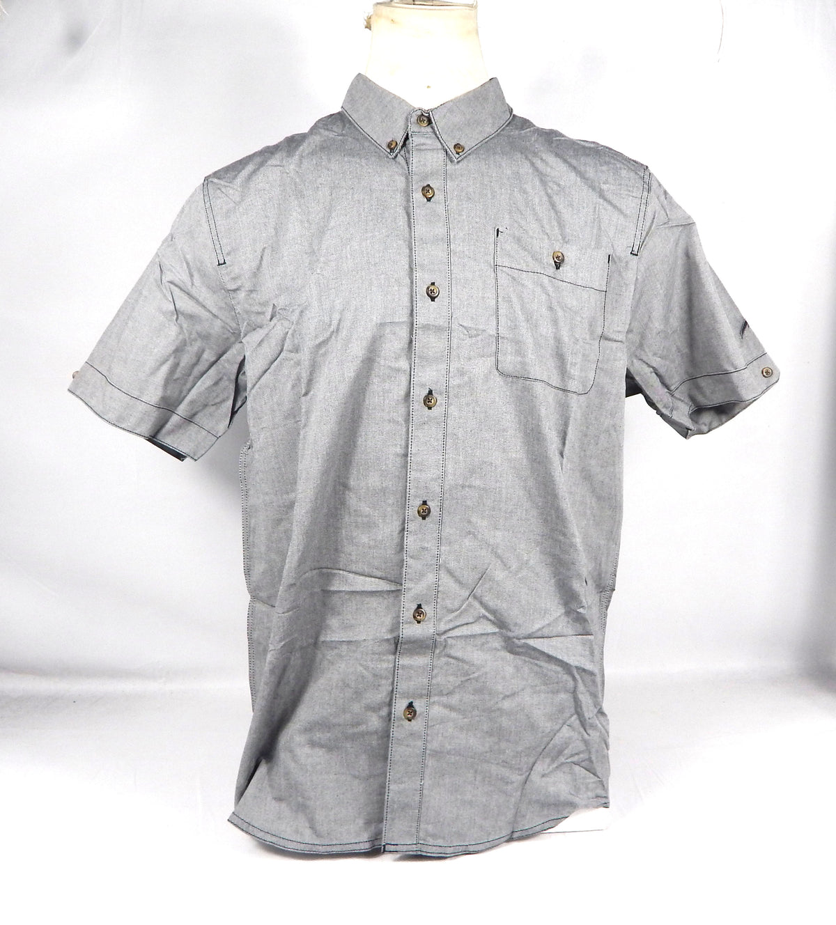 2013-14 Orlando Magic Team Issued Grey Button Up Polo Shirt XL 712992S