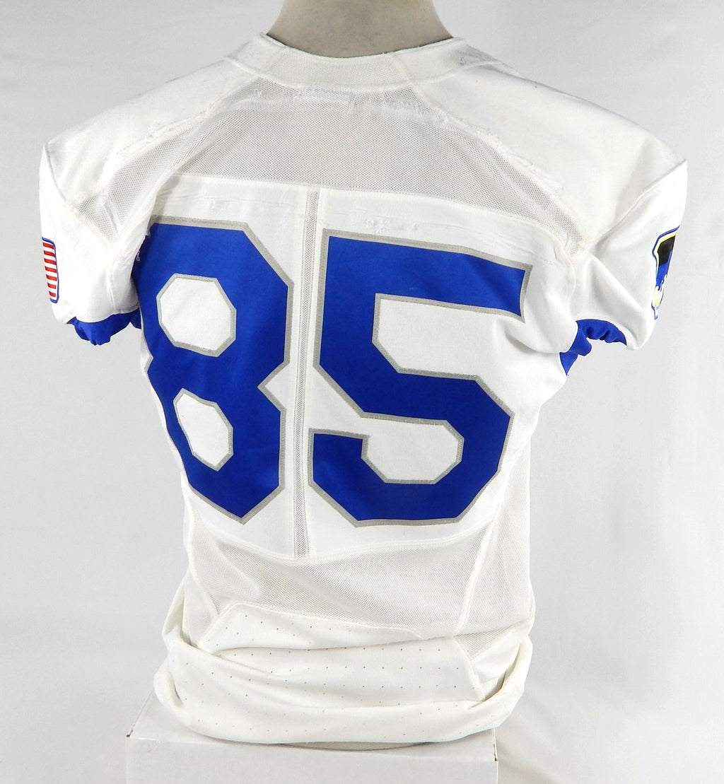 2017 Air Force Falcons #85 Game Used White Jersey Name Plate Removed L DP80940 Pic2
