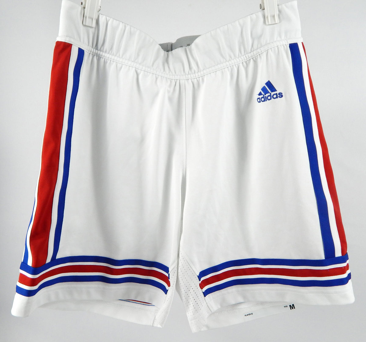 2018-19 Kansas Jayhawks Game Issued White Shorts Women Basketball M 073