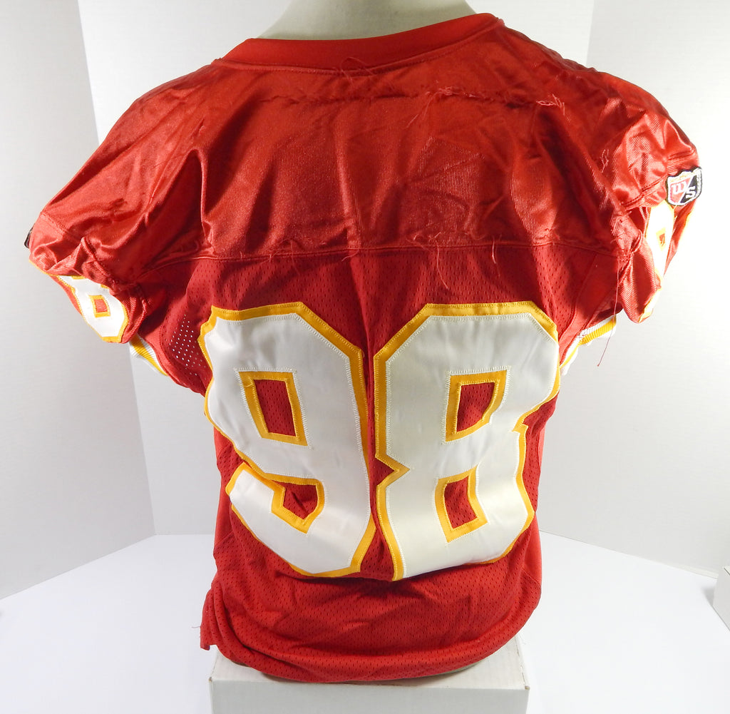 1995 Kansas City Chiefs #98 Game Issued Red Jersey 46 DP51796 Pic2